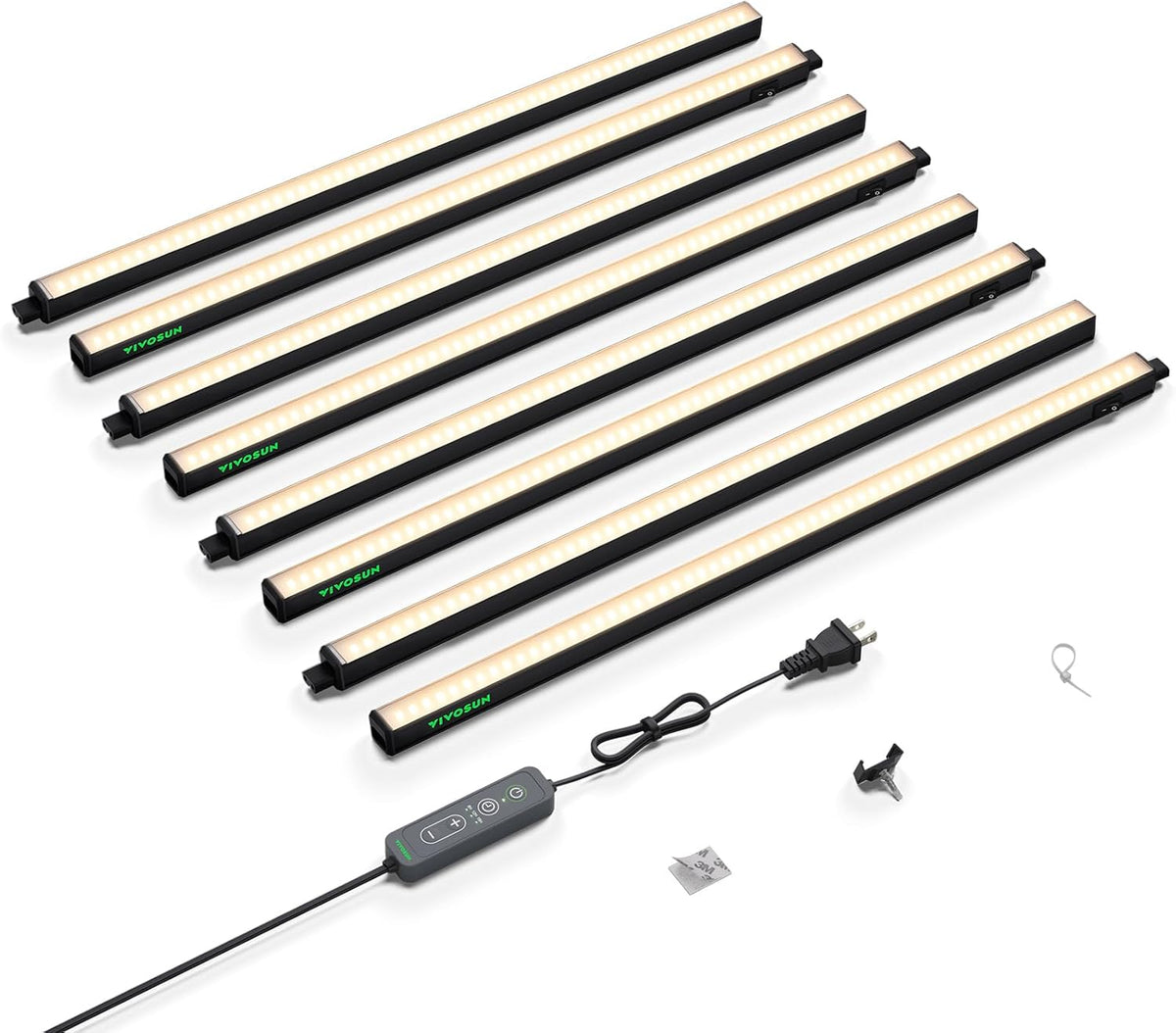 VIVOSUN T5 Grow Lights for Indoor Plants, 3000K Full Spectrum, 2FT, 8-Pack