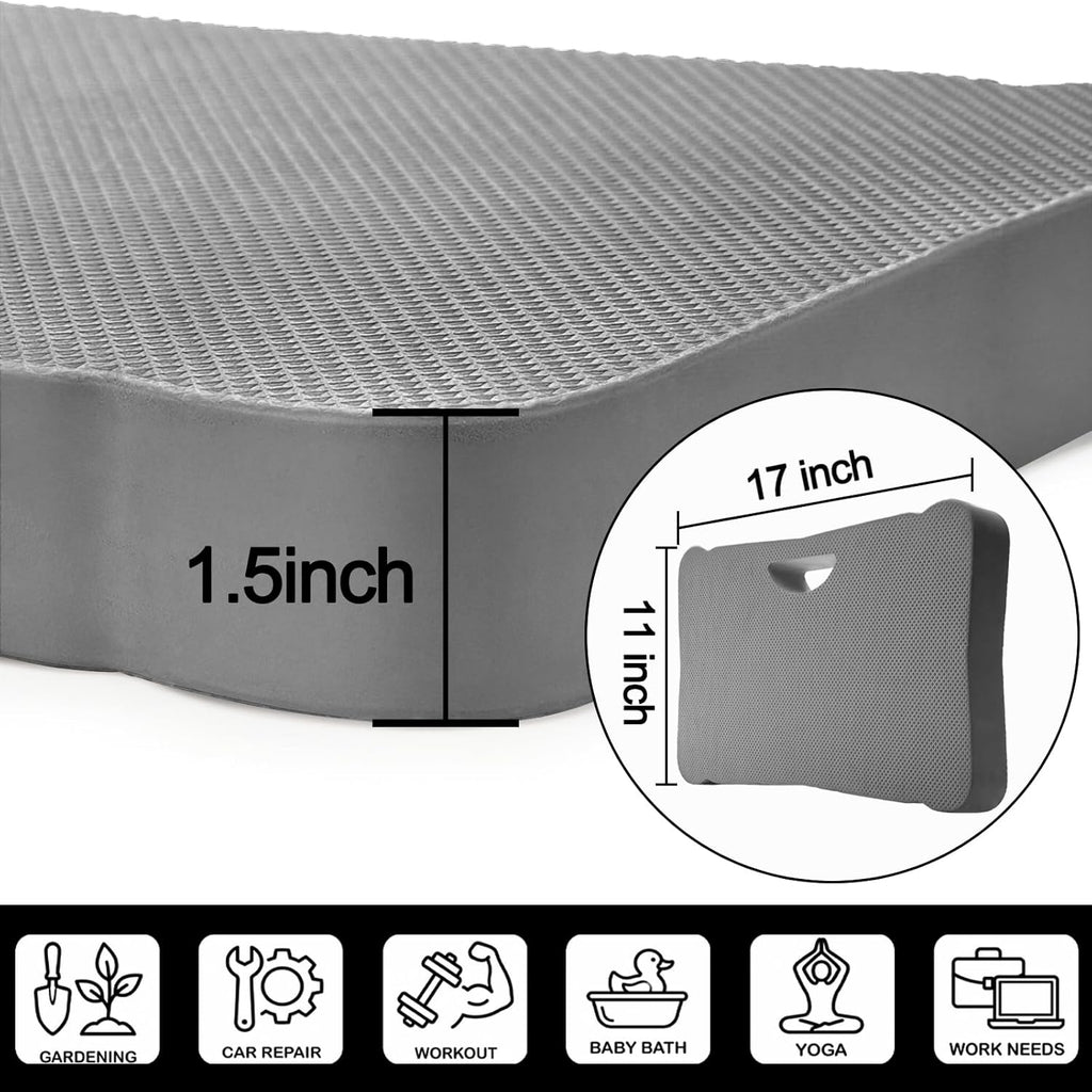 3 Pack Kneeling Mats, Heavy Duty Thick Foam Kneeling Pad, Shock Absorbent Pads, High Density Premium Kneeling Pads for