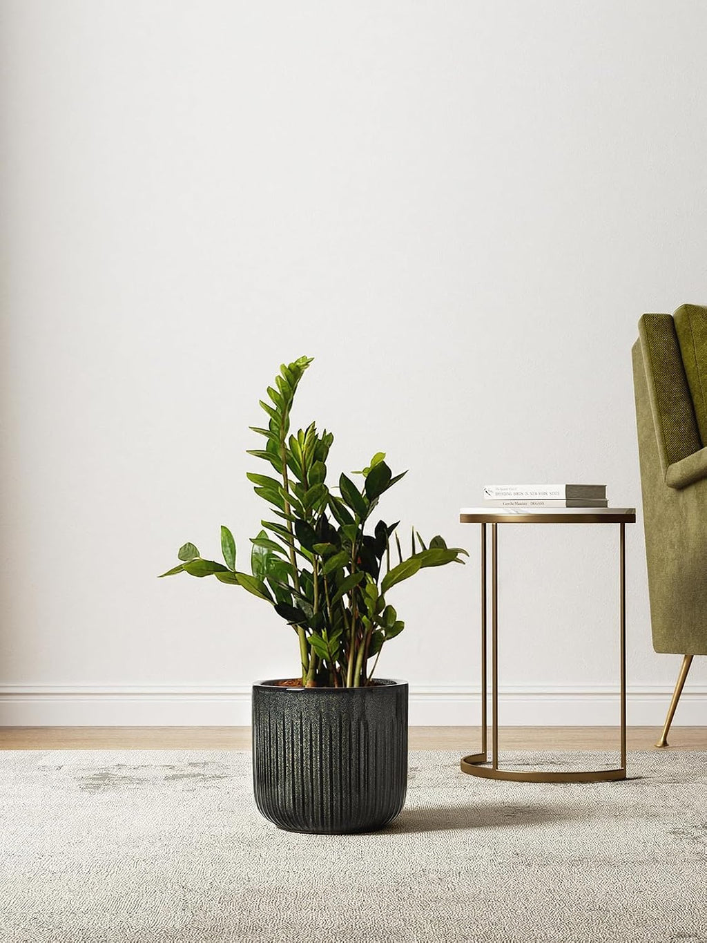 LE TAUCI Ceramic Pots for Plants, 8.3/7/6 Inch Indoor Planters with Drainage Holes & Mesh, Modern Glossy Glaze Cylinder