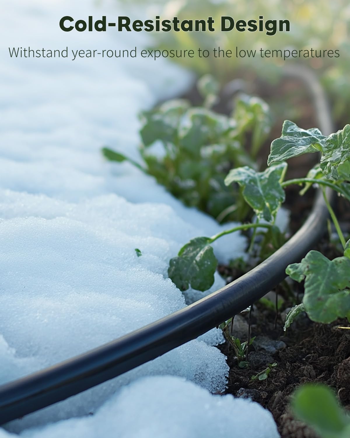 Pawfly 500 ft. 1/4" Drip Irrigation Tubing, Blank Distribution PVC Tubing for Drip Irrigation System, Drip Irrigation