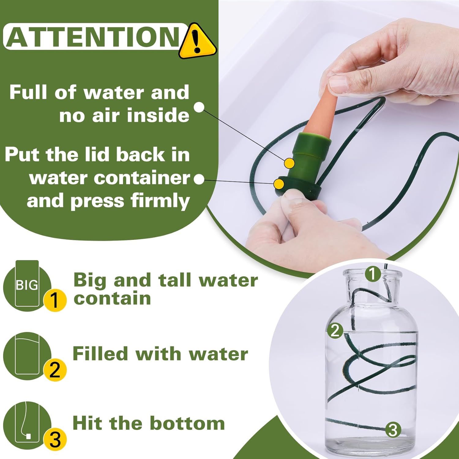 BYDOLL Plant Self-Watering Stakes Automatic Plant Dripper Watering Spikes for Indoor Outdoor Bonsai,Houseplant Insert