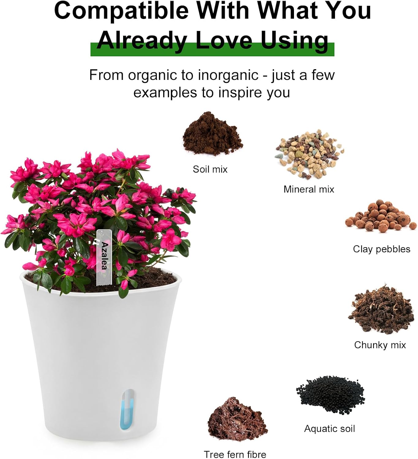 4" Self Watering Pots for Indoor Plants, 8 Pack Clear Plant Pots with Drainage, Plastic Nursery pots for Cuttings