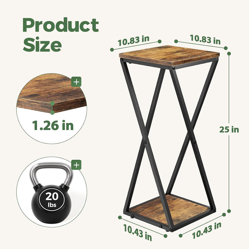 Bamworld Tall Plant Stand Indoor Corner Plant Shelf Tiered Plant Stand Wood Plant Table Heavy Duty Flower Pot Stands