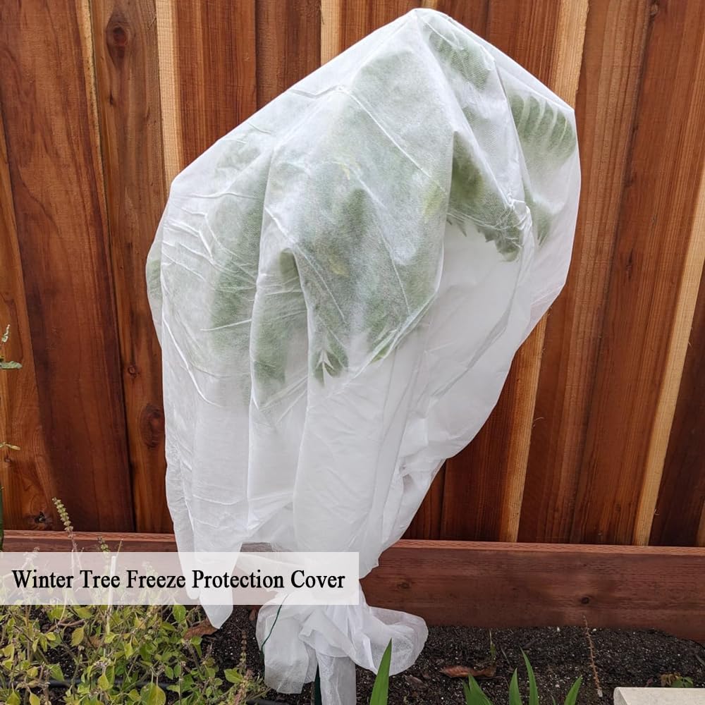 Frost Cloth Plant Freeze Protection, 7x100 Ft Floating Row Cover | Frost Blanket for Garden Beds, Winter Plant Cover