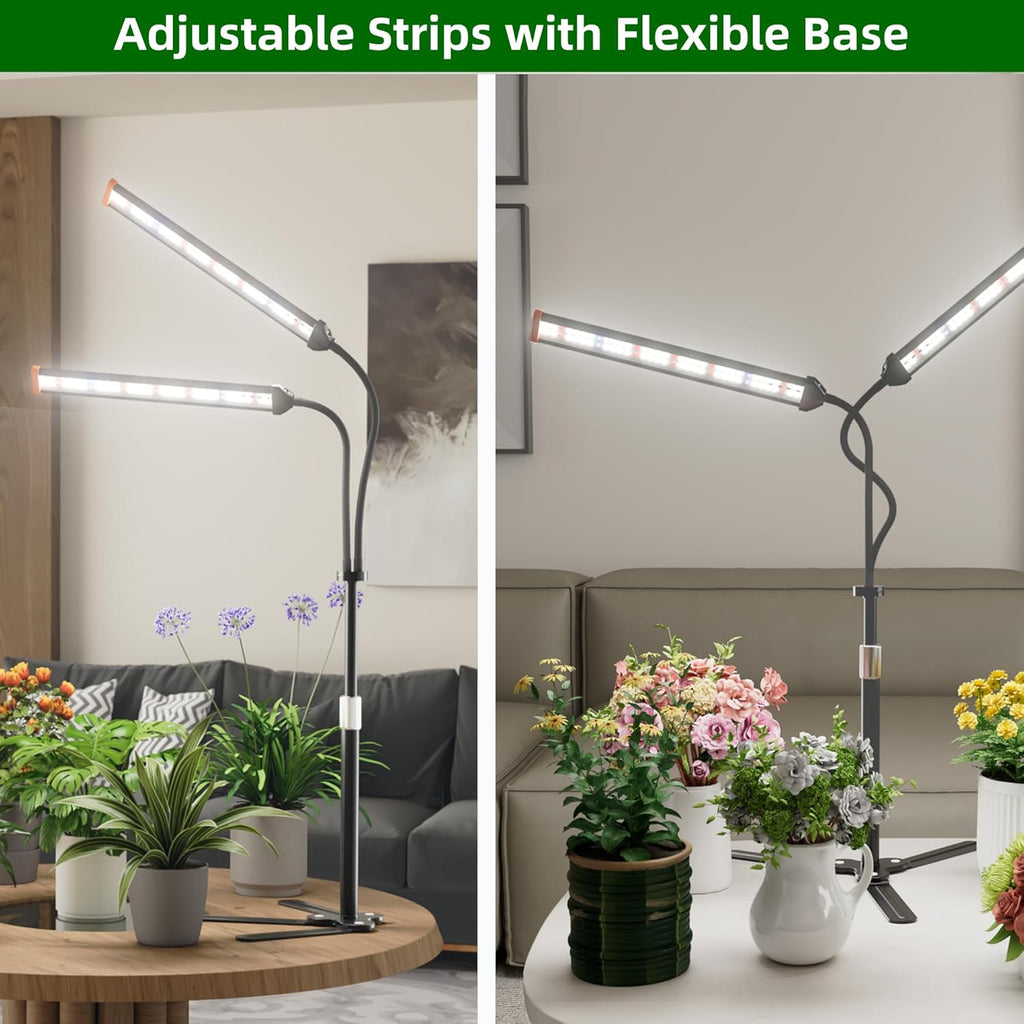 Grow Light for Indoor Plants,Height 10-32'' with Dimming & Timer | Full Spectrum Growing Plant Lamp with White Red Blue