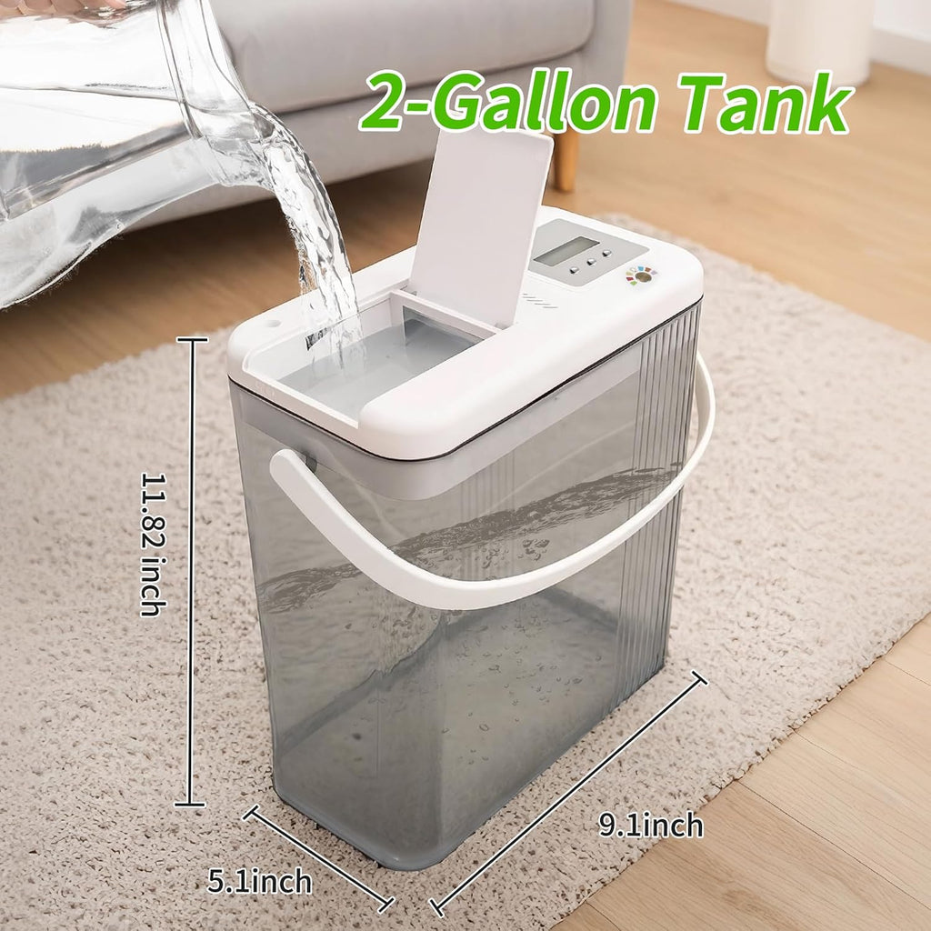 Indoor Drip Irrigation System with 2-Gallon Water Tank, Touch Night Light & Programmable Timer-Self-Watering Kit for 10