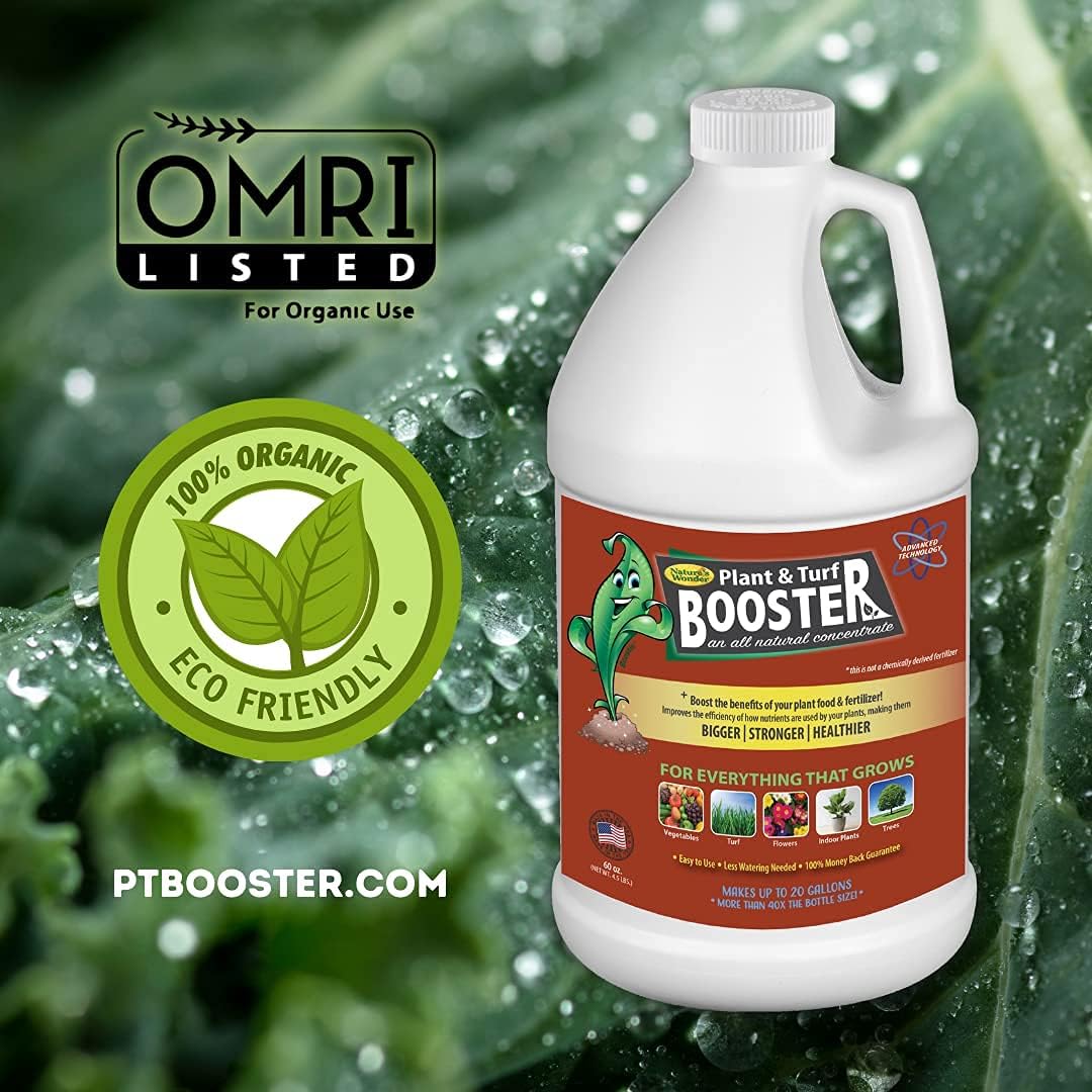 Nature's Wonder Organic Soil Conditioner & Root Booster for Plants (60oz) - Concentrated Liquid Biostimulant with