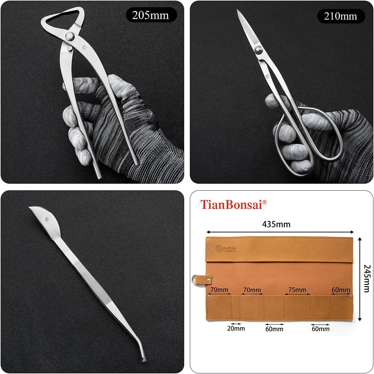 Standard Grade 7-pcs Bonsai Tool Kit