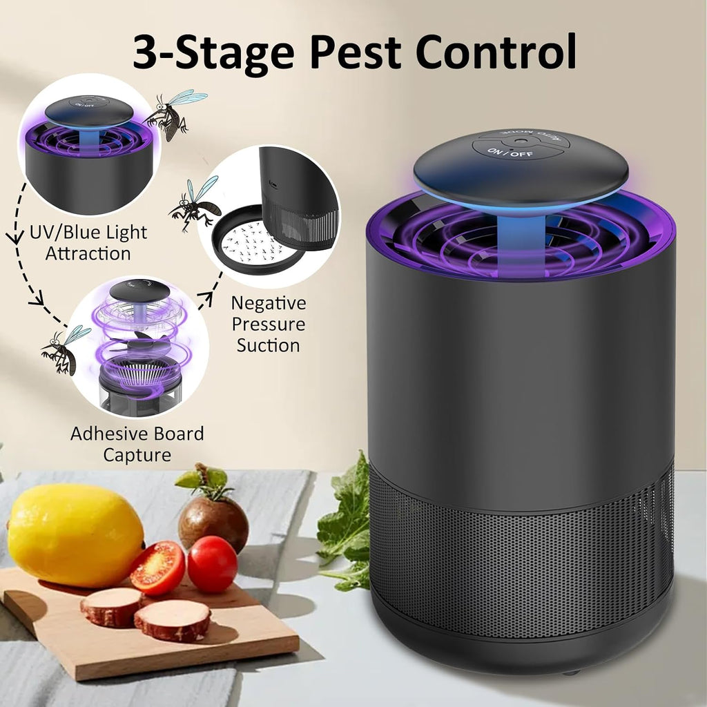 CXRUY Indoor Insect Trap - Fly Traps Catcher for Mosquito, Fruit Flies, Gnat, Moth, Fly Killer Bug Trap with UV Light