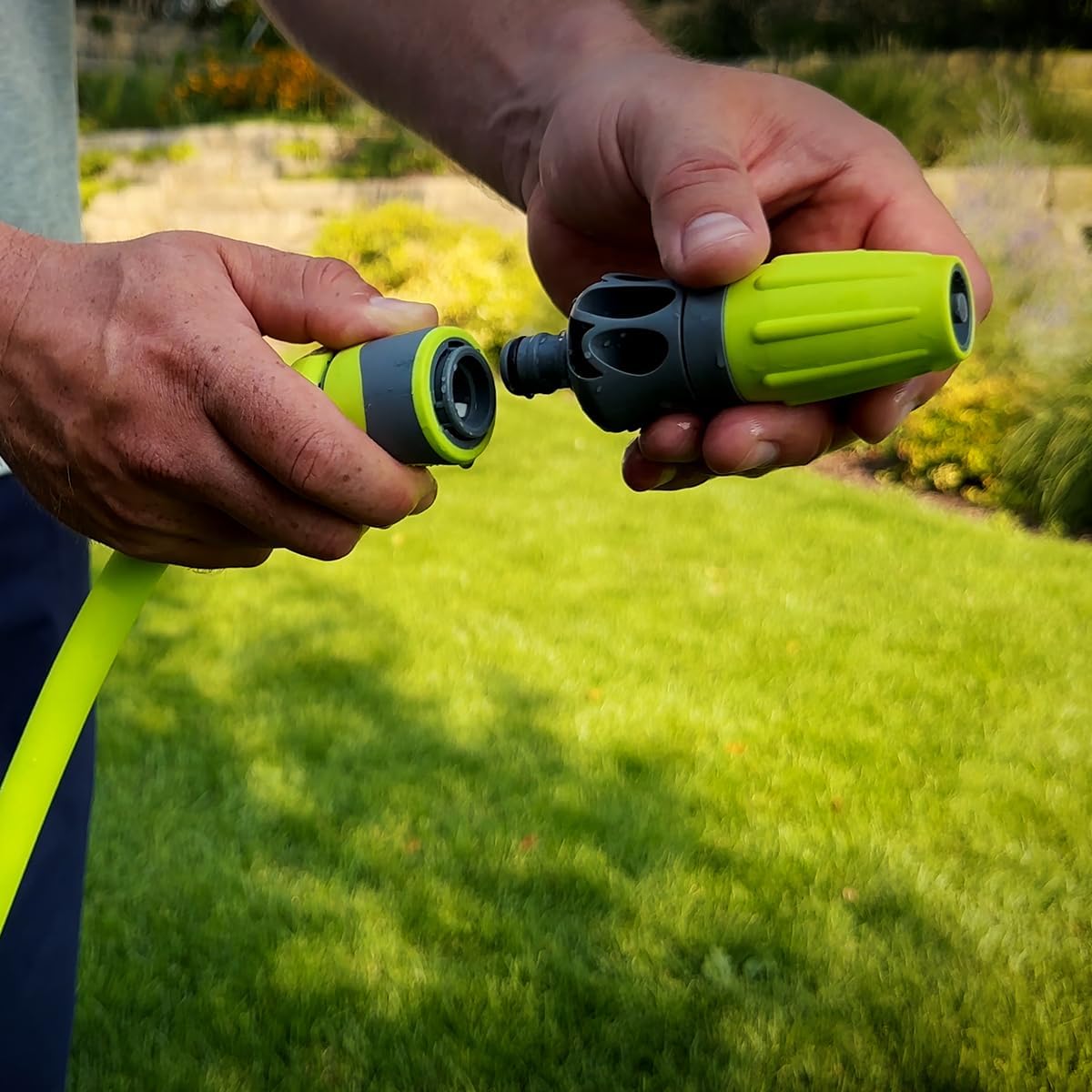 Flexzilla HFZG12050QN Garden Hose Kit with Quick Connect Attachments | Lightweight Coils Easily | Quick Connect