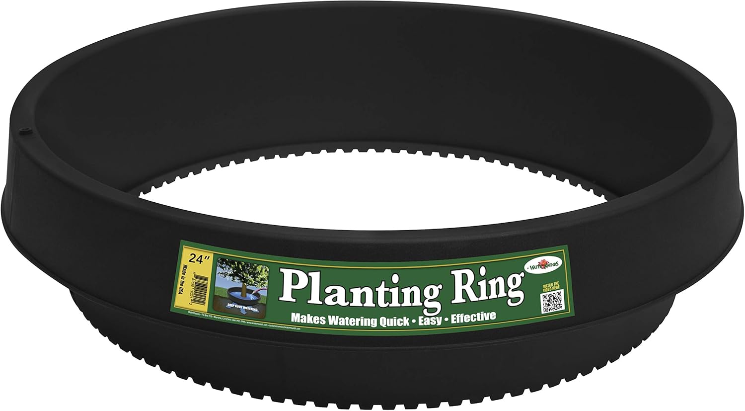 6-Pack 24-inch Tree Planting Rings – Deep Root Watering Basin & Edging.