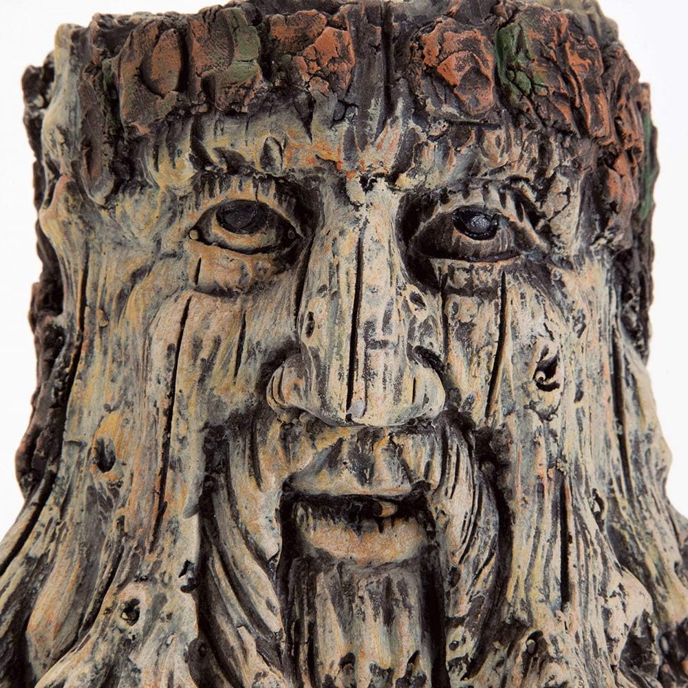 Bits and Pieces - Tree Face Garden Planter Flower Pot - 5 1/2 Inch | Durable Polyresin Indoor-Outdoor Urn for Plants