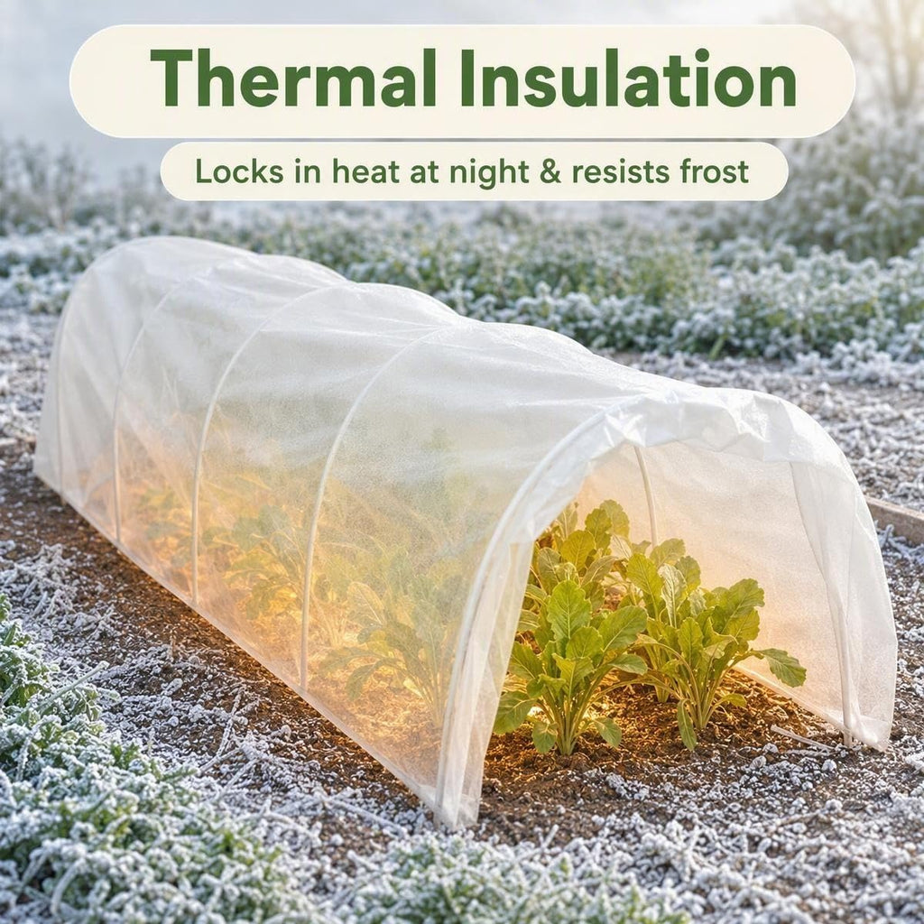 Plant Covers Freeze Protection,10x50FT Frost Cloth Row Covers | Floating Row Cover,Frost Blankets for Outdoor