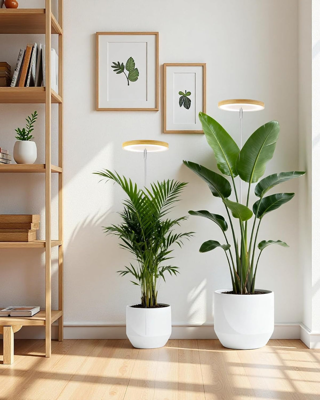 Plant Grow Light, LED Growing Light Full Spectrum for Indoor Plants,Height Adjustable, Automatic Timer, 5V Low Safe