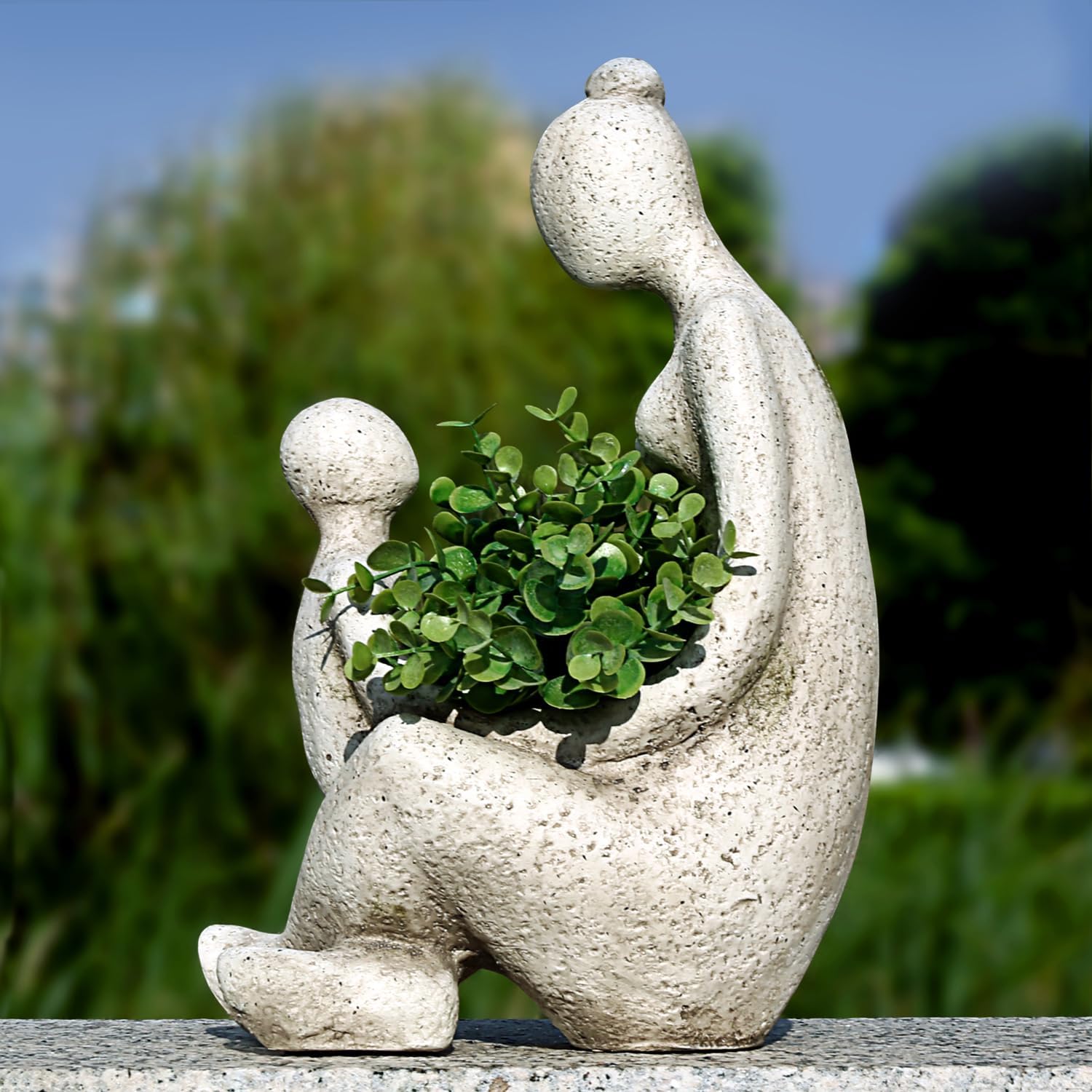Unique Planters for Indoor Outdoor Plants Head Face Planter Pot Large Succulent Planters Flower Vase with Drainage Hole