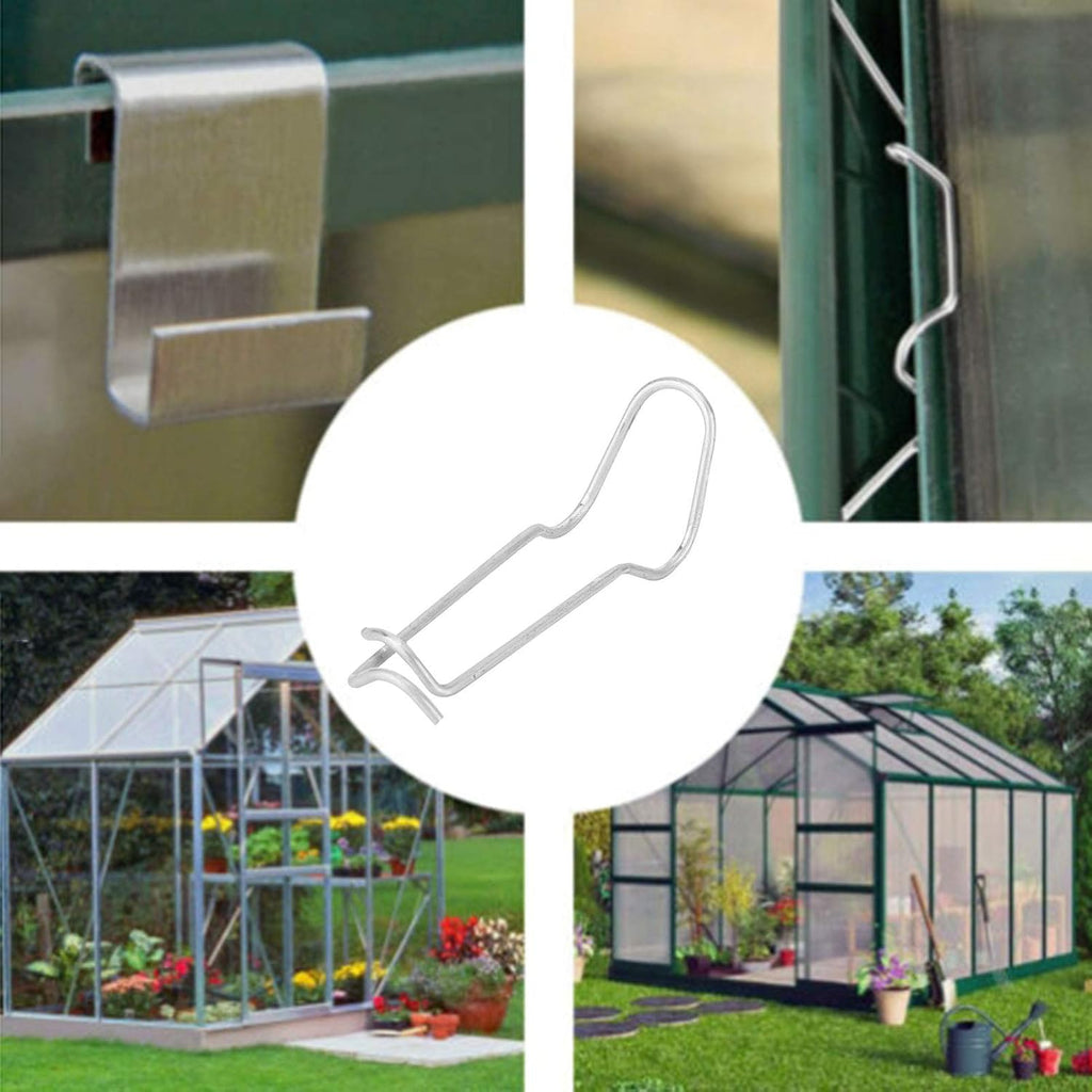 Plant Support Spring Clips, 30Pcs x 16 mm/0.63 in Diameter | Stainless Steel | Greenhouse & Garden Trellis | Fix Vines