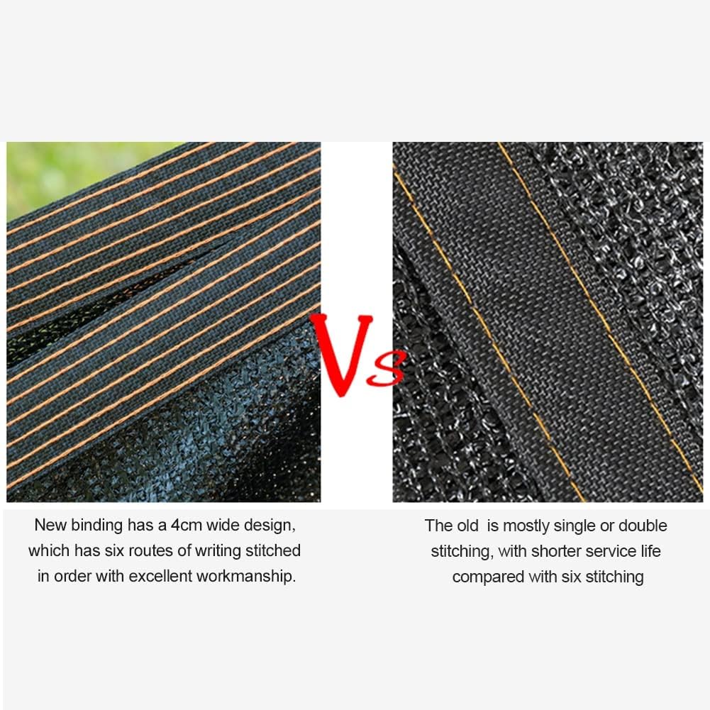 winemana 40% Black Shade Cloth, 20 x 20 FT Durable Mesh Tarp with Grommets, Resistant Garden Sun Shade Netting, Shading