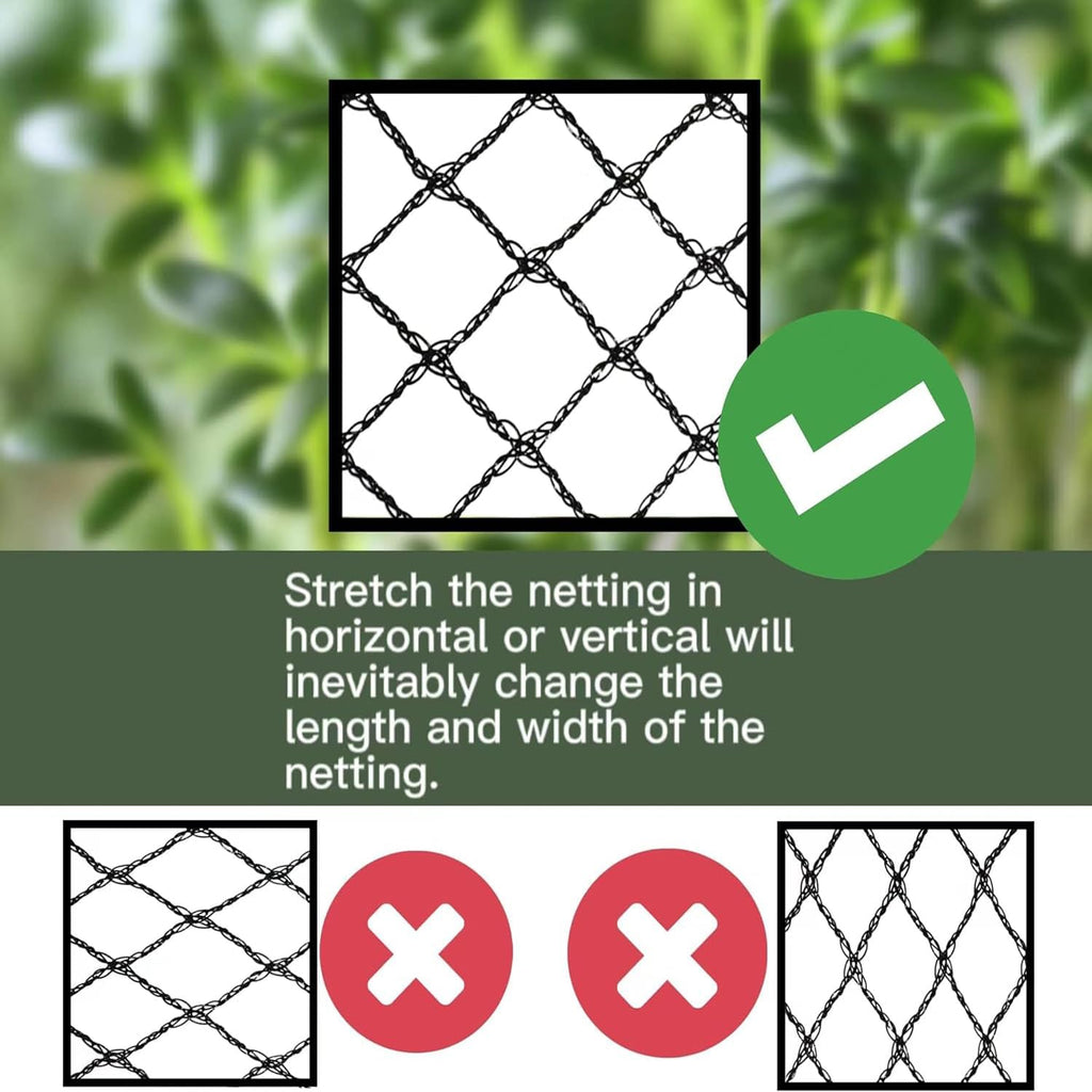 Bird Netting 25x25 Ft, 1/2 in Mesh Heavy Duty Garden Netting | Extra Strong Woven Mesh Netting Pest Barrier for Plants