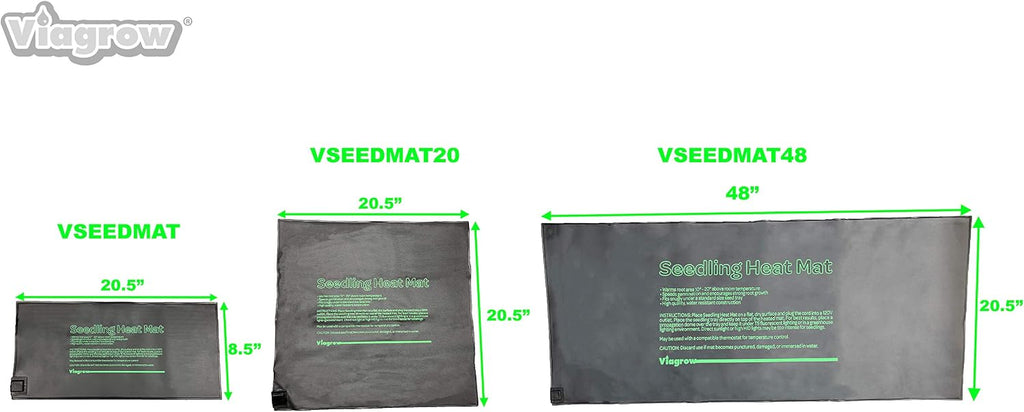 Viagrow VSEEDMAT 20.5 in. x 8.5 in. Seed Propagating Seedling Heat Mat, 20.5 x 8.5/Large