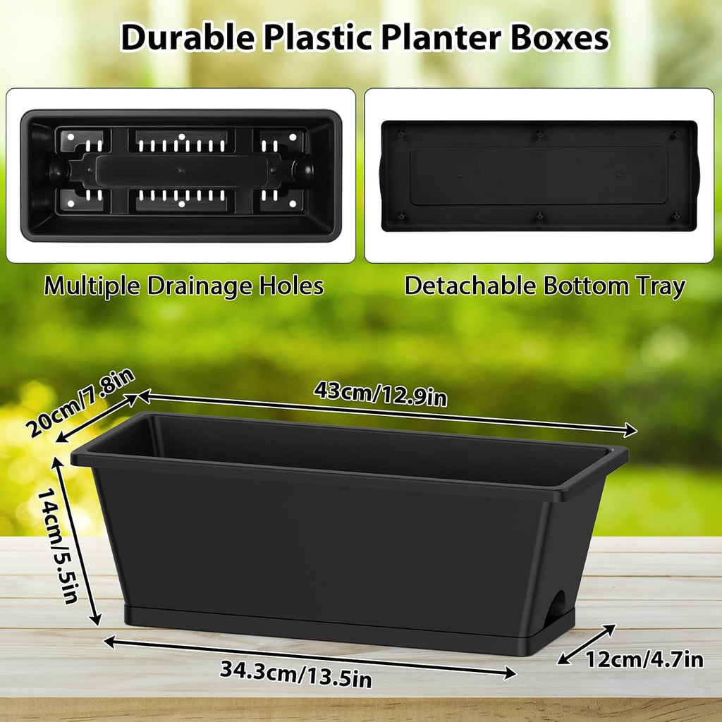 3-Tier Vertical Garden Planter with 6 Boxes, 31" Tall Raised Garden Bed | with Adjustable Feet, Suit for Herbs