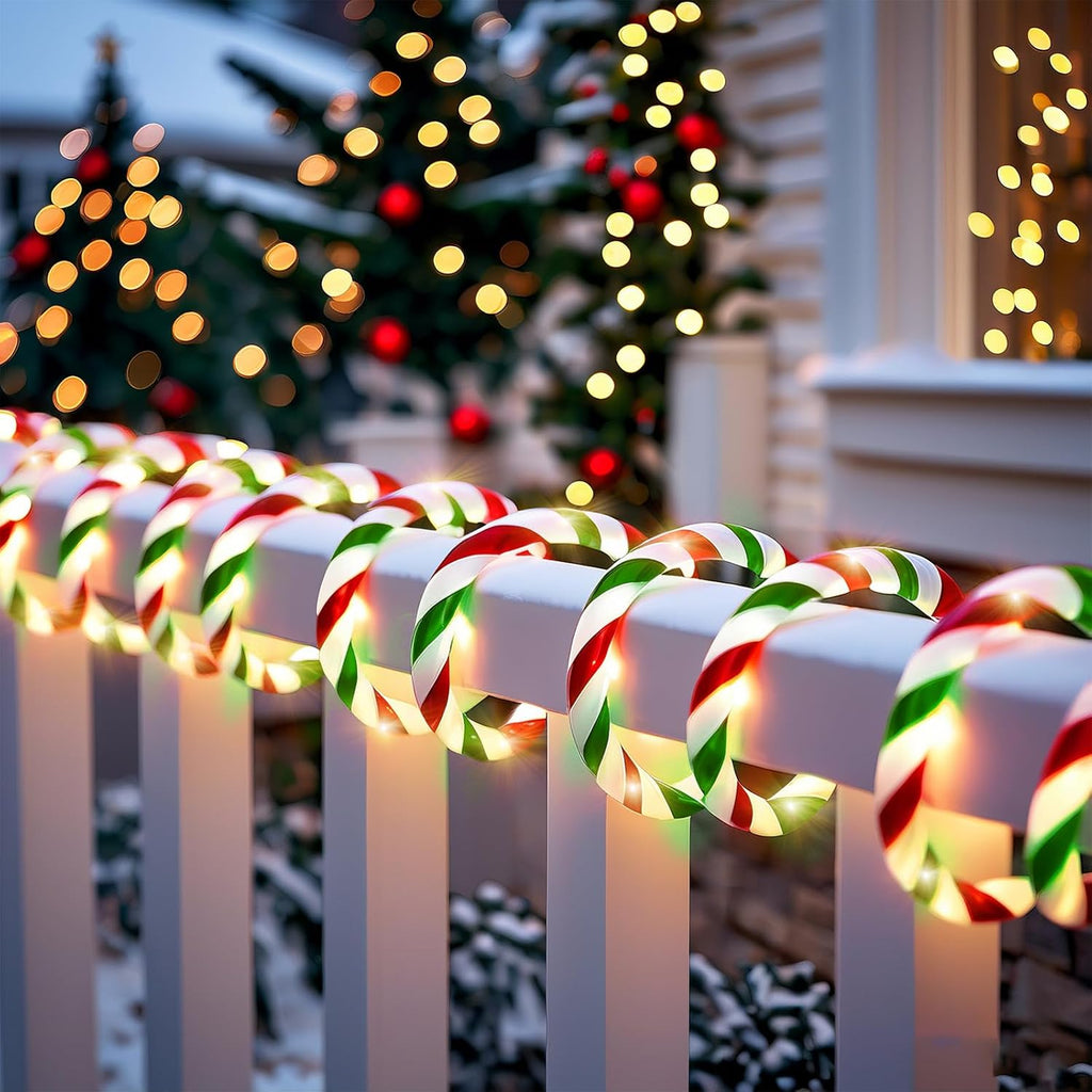 Vigdur Candy Cane Rope Lights Outdoor, 33FT 360 LEDs Christamas Rope Lights