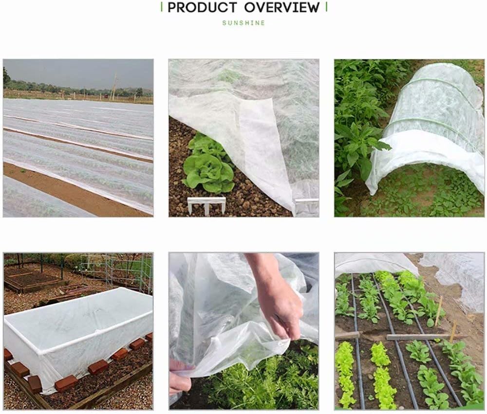 Agfabric Plant Covers Freeze Protection Floating Row Covers 2.0oz 10'x30' Frost Cloth for Freeze Protection,Winter