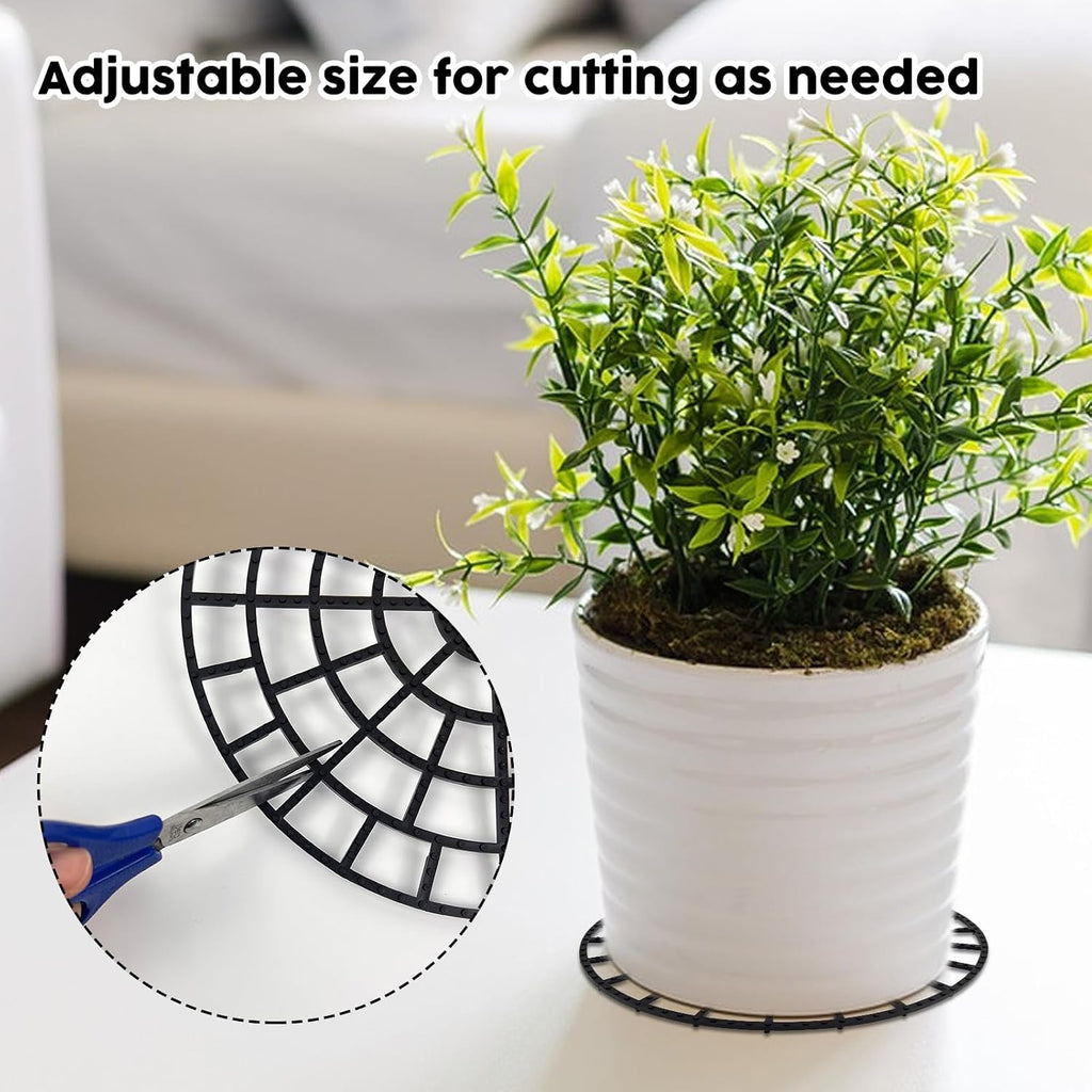 10 PCS Plant Riser for Pots In/Outdoor, Patio & Deck Floor Protector Flower Plant Stands 12 inch Adjustable Pot Risers