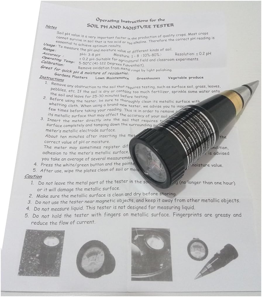 Professional Soil pH Meter Tester Moisture Sensor Soil water monitor Soil Tester PH Instrument Hygrometer monitor