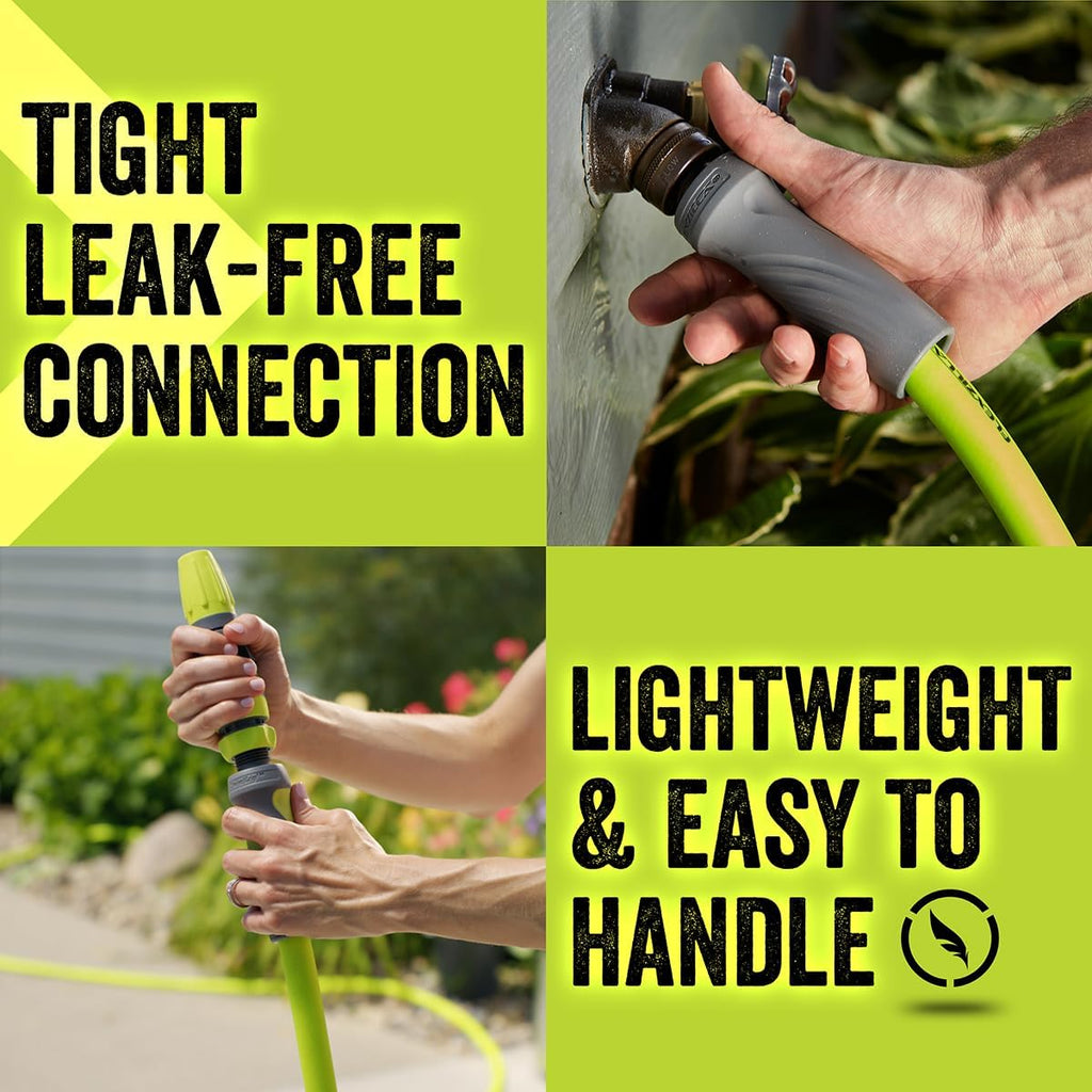 Flexzilla Garden Hose with SwivelGrip, 5/8 in. x 50 ft., Lightweight All-Weather Water Hose, Durable and Flexible