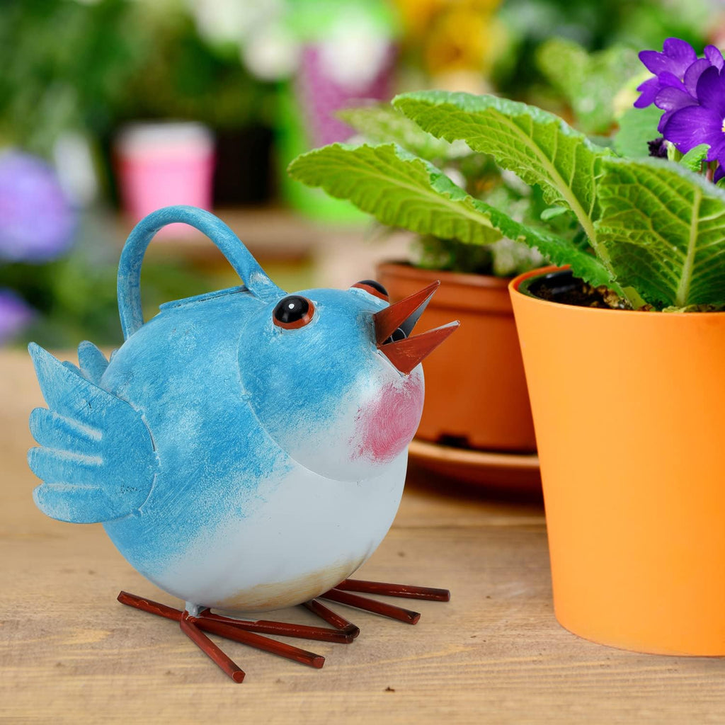 Metal Cute Bird Watering Can for Indoor/Outdoor Plants,Garden Functional Small Watering Can Decor, Decorative Watering