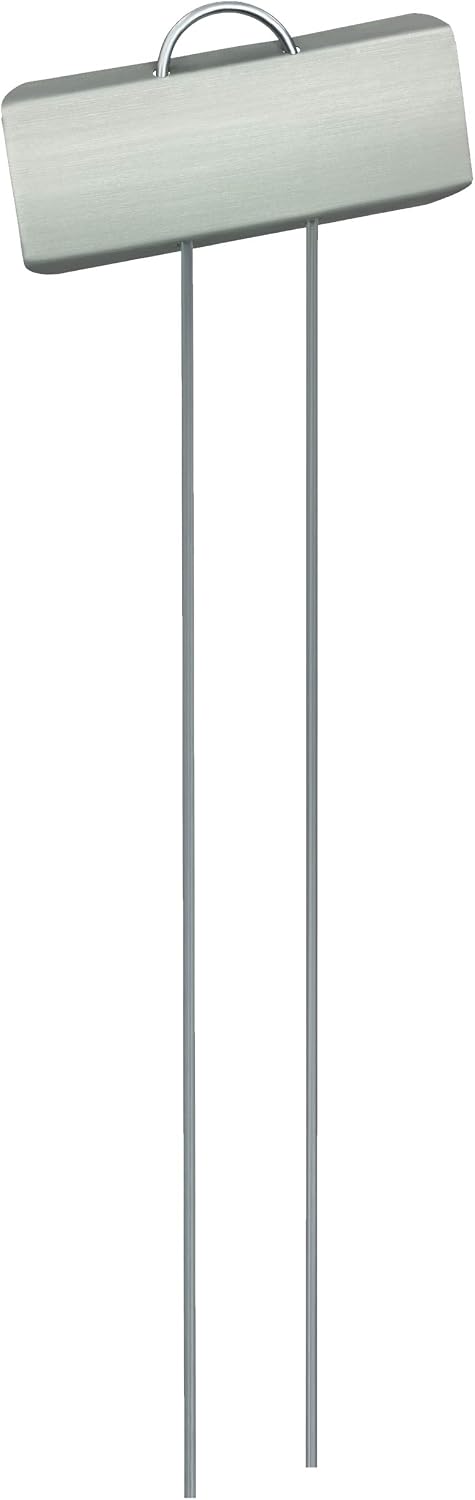 GardenMate 50-Pack Weatherproof Large Zinc Metal Plant Labels, Height 11.5", Label Area 3 1/2 x 1 1/4"