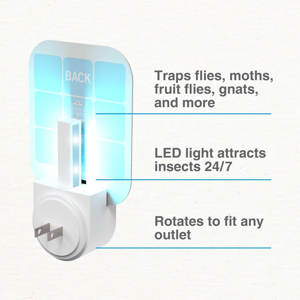Safer Home SH502 Indoor Plug-in Fly Trap & SH503 Refill Pack of Glue Cards for – 3