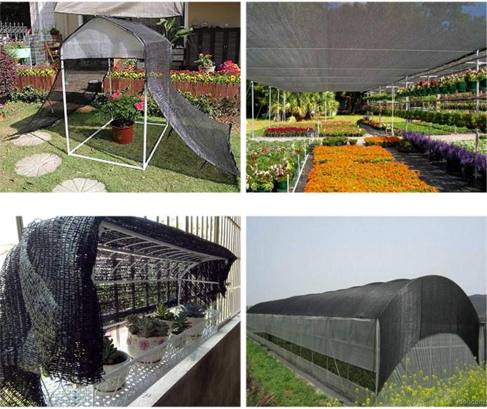winemana 40% Black Shade Cloth, 20 x 20 FT Durable Mesh Tarp with Grommets, Resistant Garden Sun Shade Netting, Shading