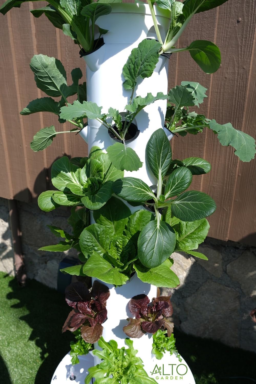 GX Hydroponic Tower | Vertical Planter Tower | Hydroponics Growing System Kit | Food Grade with 24 Net Pots (Without