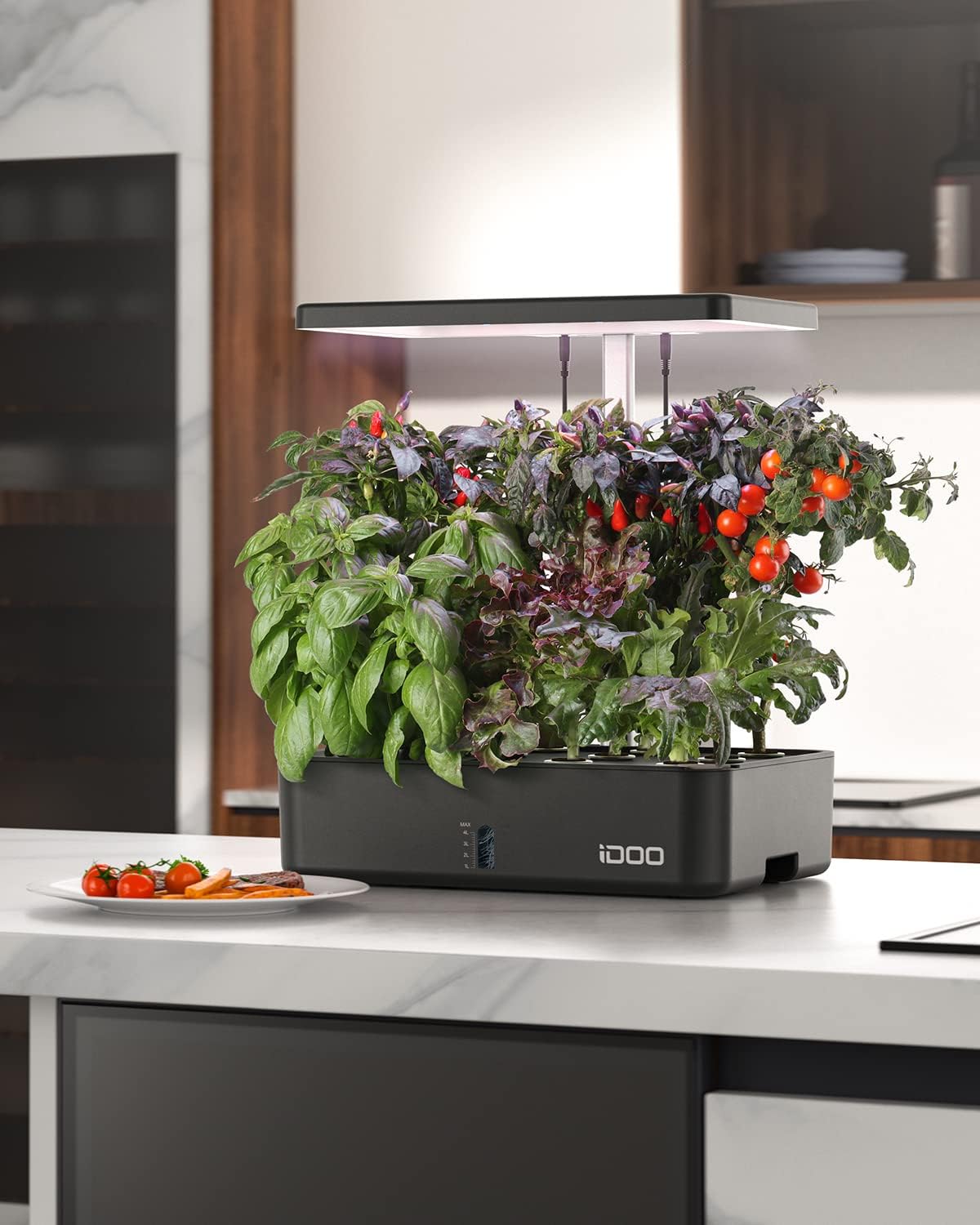 iDOO Hydroponics Growing System Kit 12Pods, Christmas Gifts for Women Mom, Herb Garden Indoor with LED Grow Light for