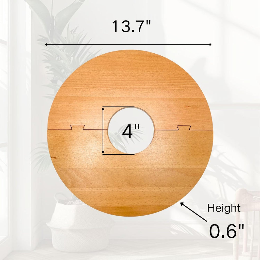 13.7 Inch Plant Pot Grid from Animals, Wooden Plant Pot Cover, Indoor Plant Protector from Cats, Flowerpot Decorative