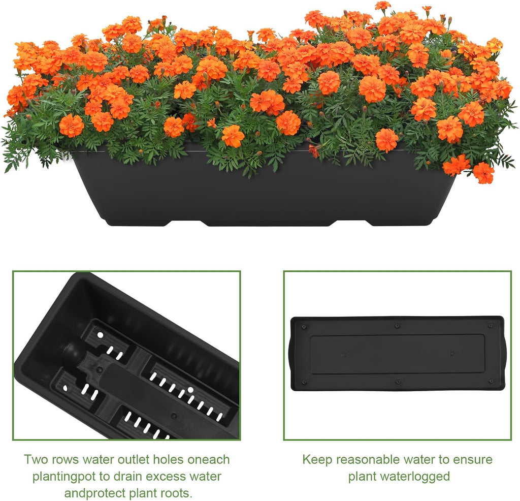 5 Tier Vertical Raised Garden Bed Planter Box, Vertical Raised Bed with Drainage Holes for Indoor Outdoor Herbs Flowers
