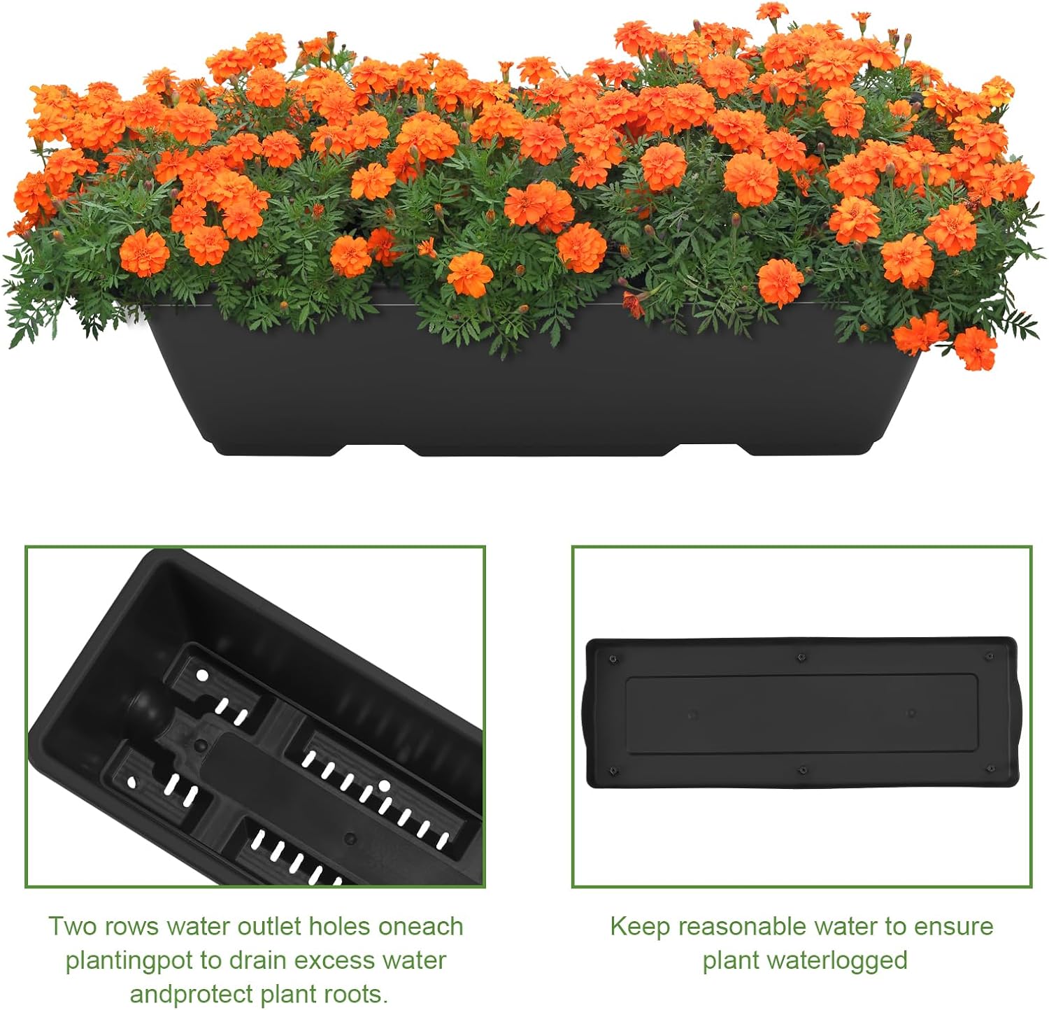 5 Tier Vertical Raised Garden Bed Planter Box, Vertical Raised Bed with Drainage Holes for Indoor Outdoor Herbs Flowers