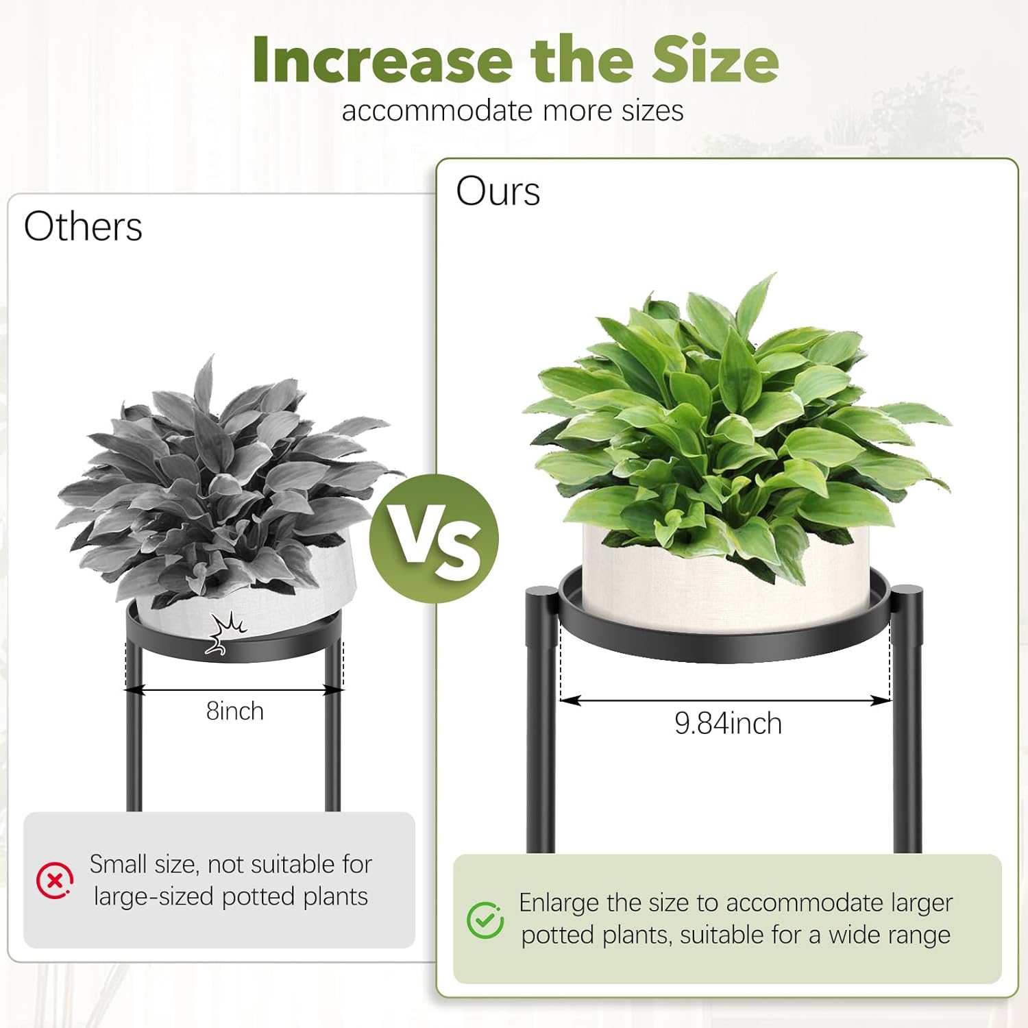 3 Tier Corner Plant Stand Indoor Outdoor, Metal, 10 Inch Wide Tray, Black | 30 In Tall Folding Flower Pot Holder