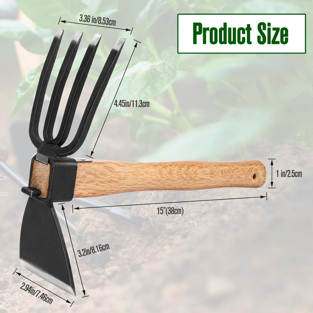 Hoe Garden Tool, Japanese Weeding Hoe - Hoe Cultivator 2 in 1 Hand Garden Tools for Gardening Planting