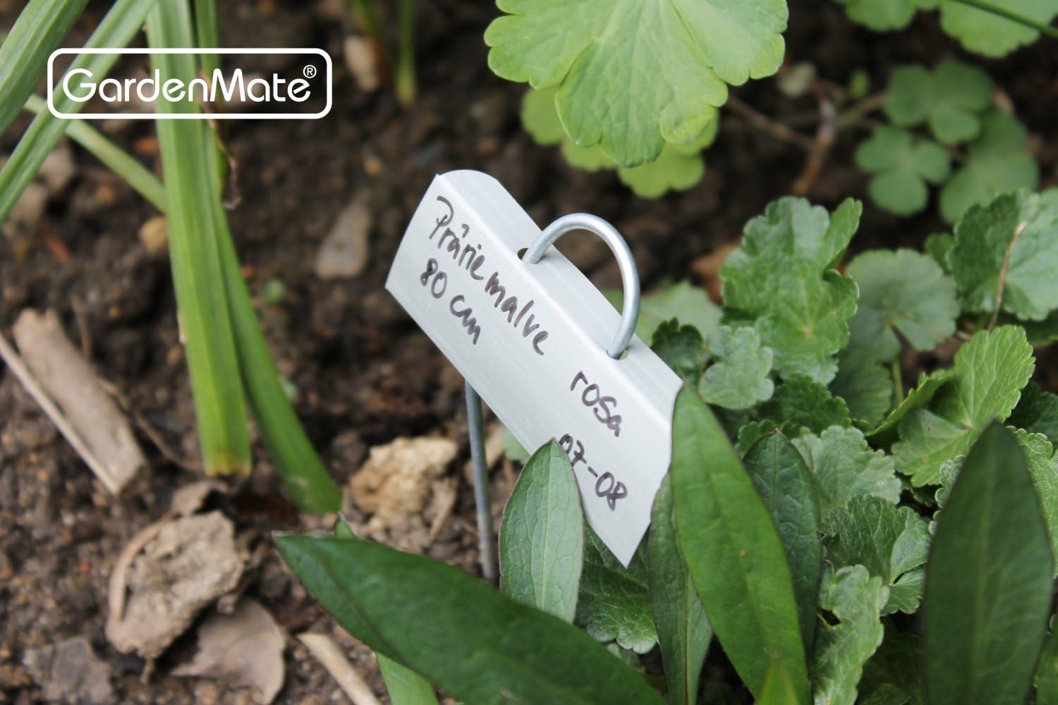 GardenMate 25-Pack Weatherproof Mini Metal Plant Labels, Height 5 3/4'', Label Area 7/8'' x 2 1/2''