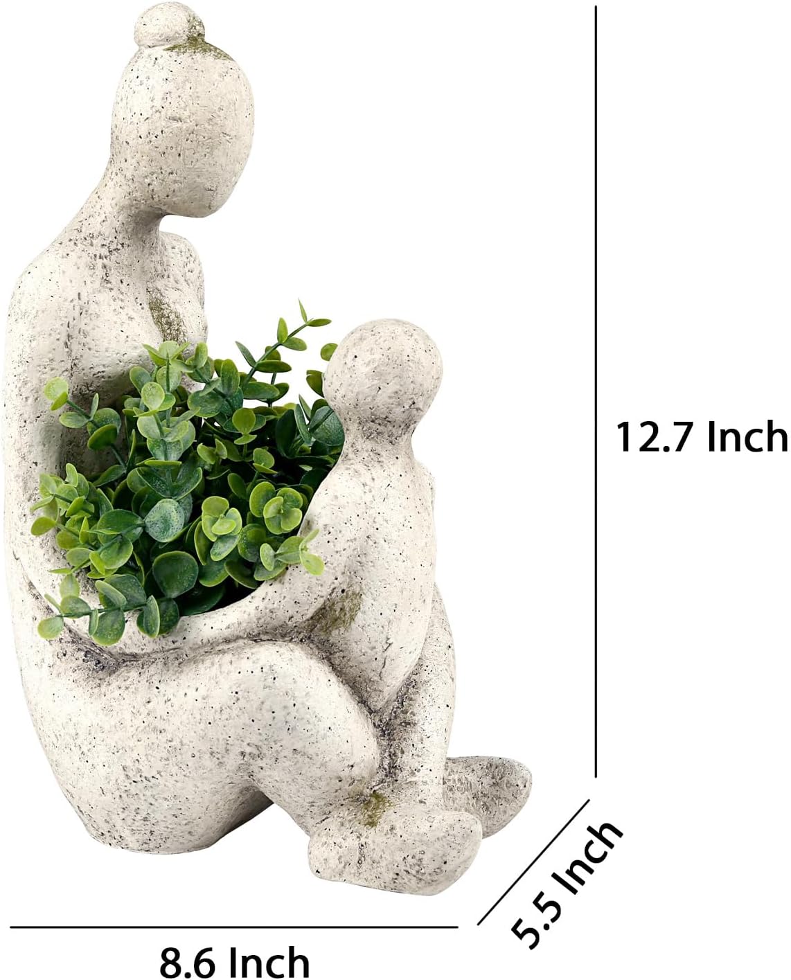 Unique Planters for Indoor Outdoor Plants Head Face Planter Pot Large Succulent Planters Flower Vase with Drainage Hole