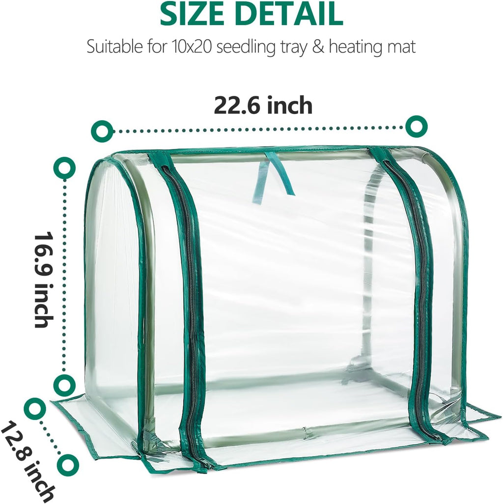 Mini Indoor Greenhouse Tabletop Garden Nursery Plant Cover Tent Humidity Domes for Home Gardening Germination and