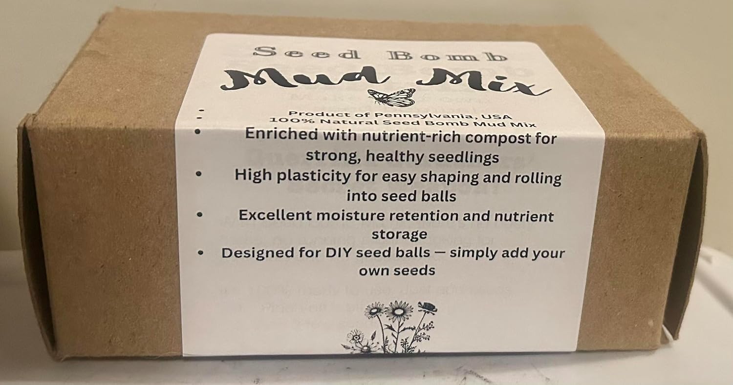 Seed Bomb Mud Mix - Make DIY Seedballs 1kg