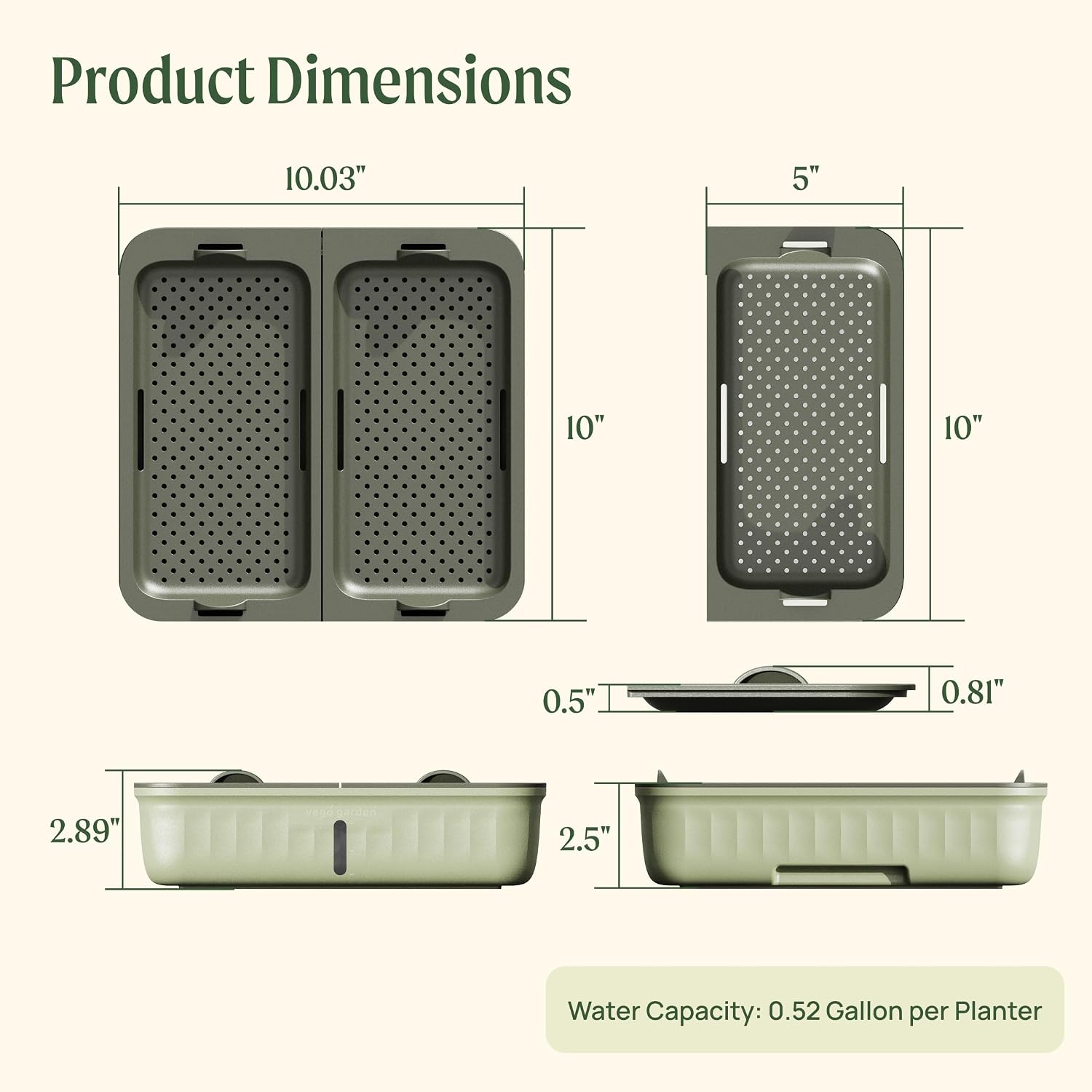 Self-Watering Microgreens Growing Kit with 20 Capillary Grow Mats and Humidity Domes, 4 Trays for Growing Multiple