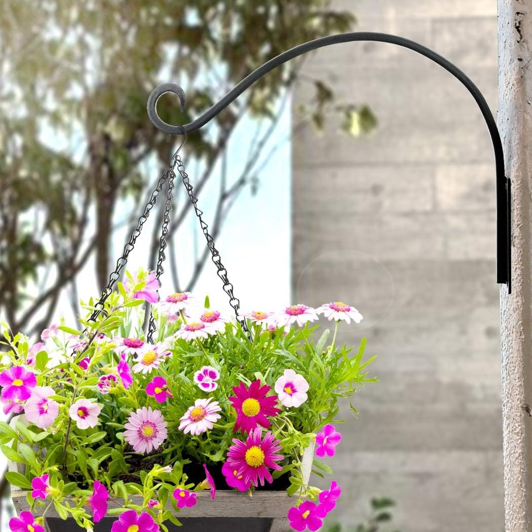 AJART Hanging Plant Hanger Outdoor: 22-Inch Bird Feeder Wall Hooks | Heavy-Duty hanging basket hook,100 Lbs Capacity