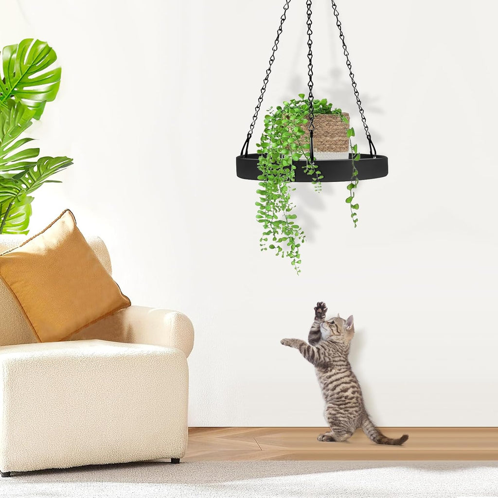 Plant Hanger Indoor, 3 Pack Black Metal Hanging Planters for Indoor Plants | Plant Hangers for Indoor Outdoor Plants