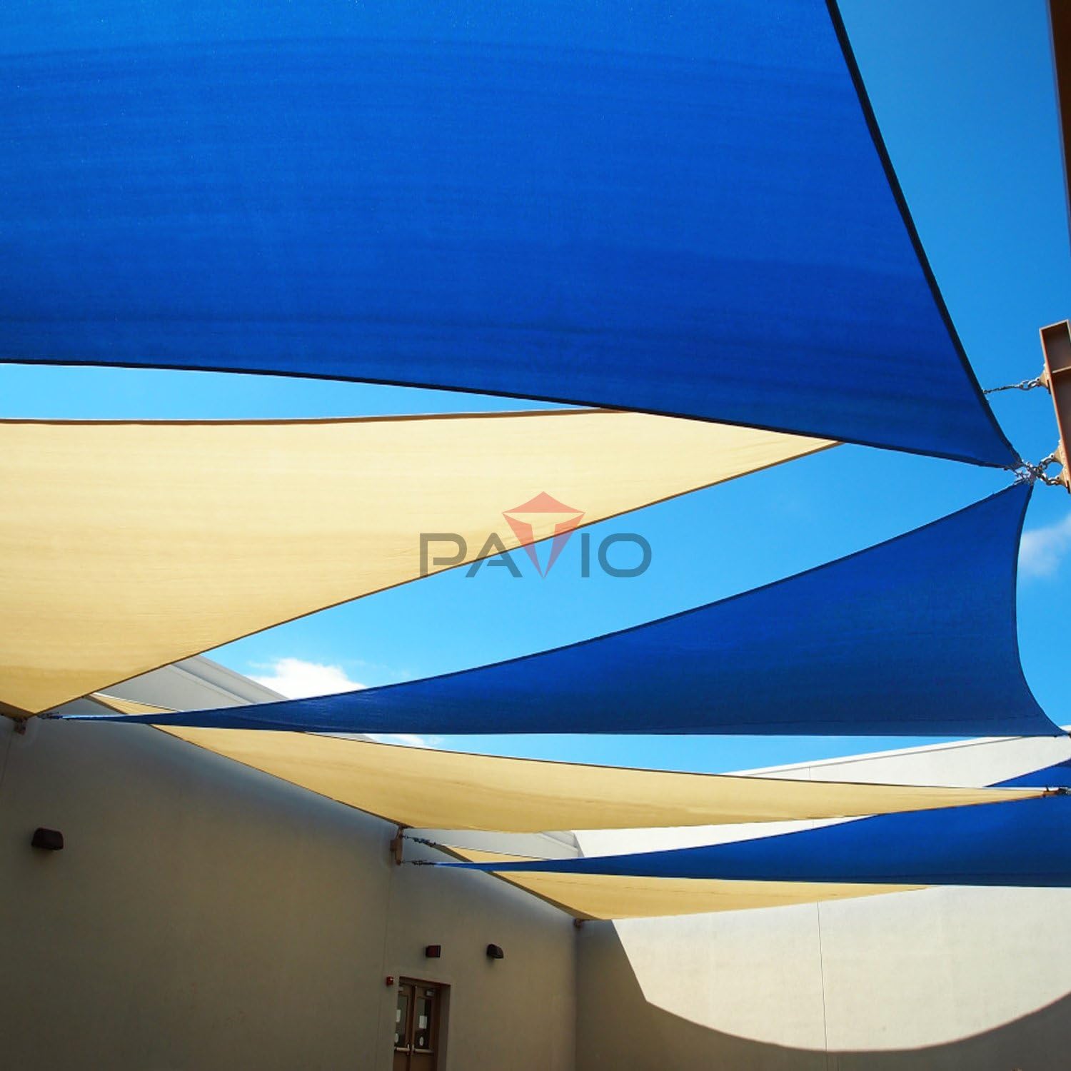 Patio Paradise 20' x 20' x 20' Sun Shade Sail Triangle Canopy Shade Cloth Fabric Sunlight Block Patio Pergola Cover