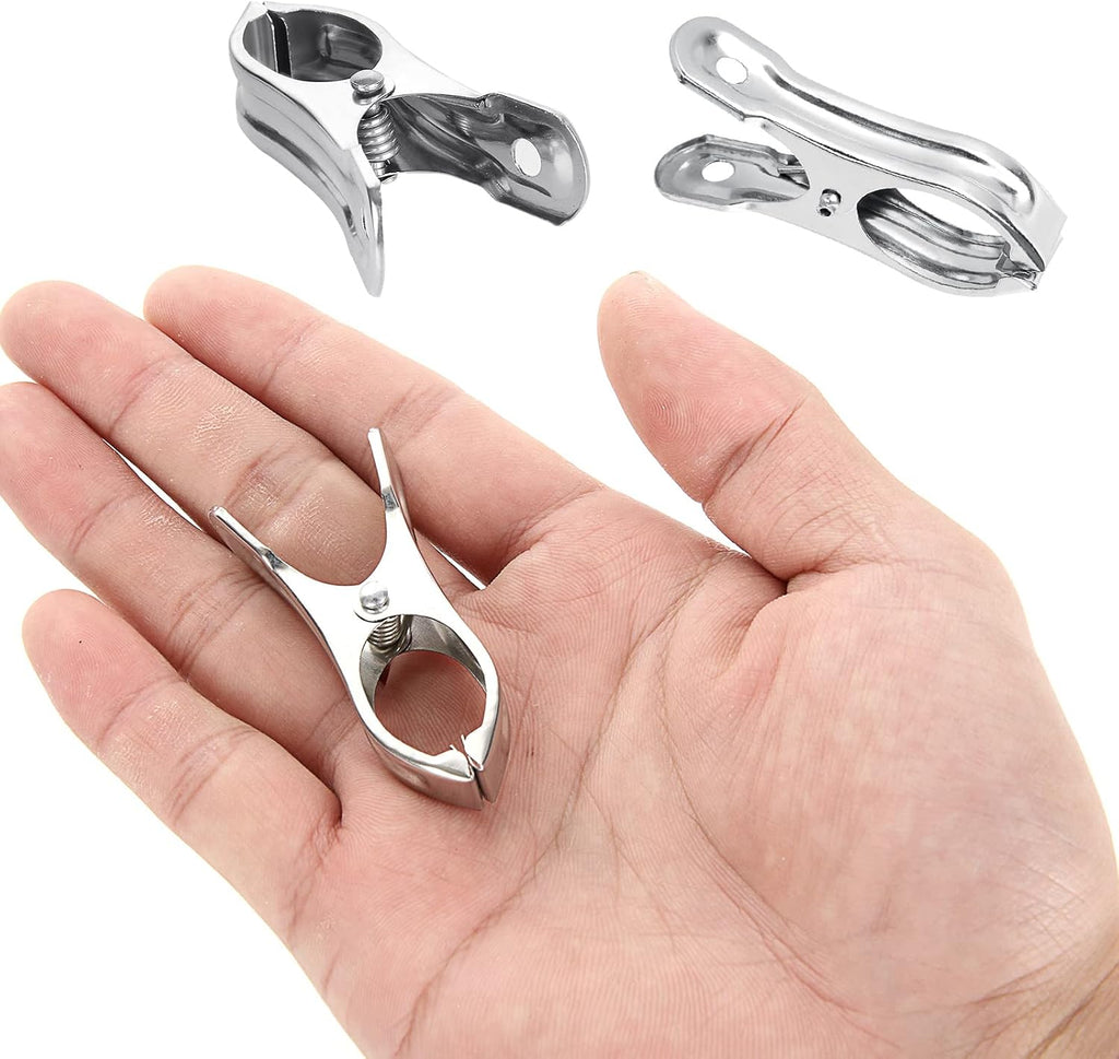 200PCS 2 Inch Garden Clips Heavy Duty Greenhouse Clips Stainless Steel Greenhouse Clamps for Netting with Strong Grip