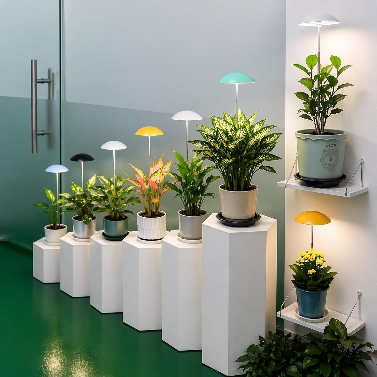 Smart LED Grow Light for Indoor Plants, Programmable Timer and Dim | Daily Auto On/Off Timer, Height Adjustable